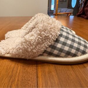 Plaid Fuzzy Slippers